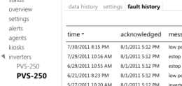 inverter fault history screenshot