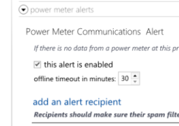 alert configuration screenshot